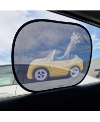 Static curtain sunshade car window cover giraffe