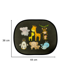 Static curtain sunshade car window cover monkey
