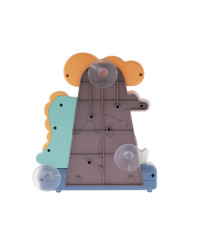 Bath toy shower with dinosaur reel