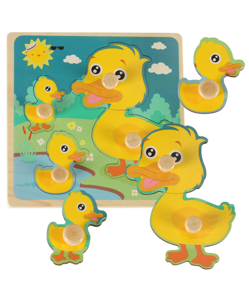 Wooden puzzle duck duck puzzle