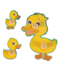 Wooden puzzle duck duck puzzle