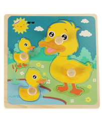 Wooden puzzle duck duck puzzle