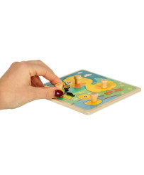 Wooden puzzle duck duck puzzle