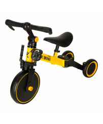Trike Fix Mini cross-country tricycle 3 in 1 with pedals yellow