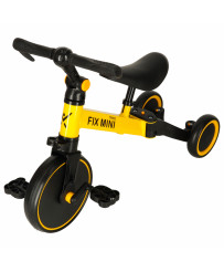 Trike Fix Mini cross-country tricycle 3 in 1 with pedals yellow