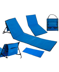 Beach mat recliner with...