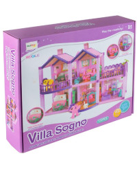 Villa doll and pony house with horses