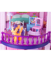 Villa doll and pony house with horses