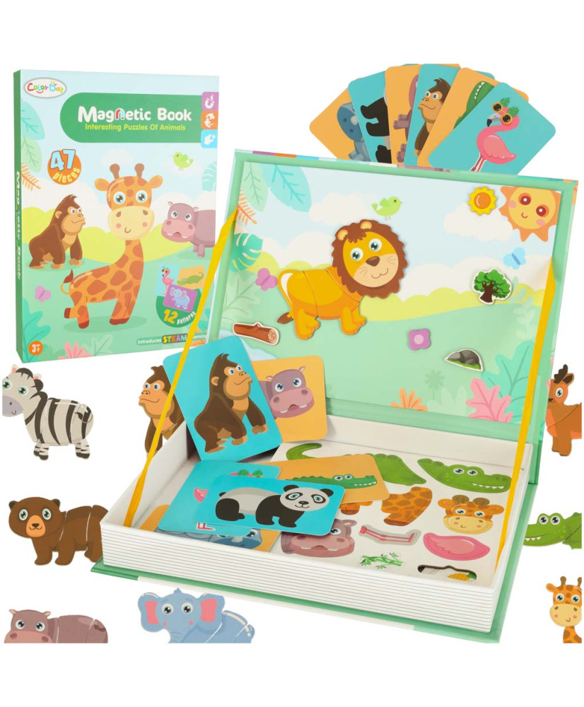 Magnetic puzzle animals safari 47el.