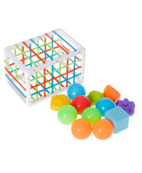 Flexible cube sorter toy plug-in rectangle