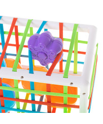 Flexible cube sorter toy plug-in rectangle