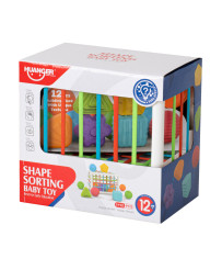 Flexible cube sorter toy plug-in rectangle