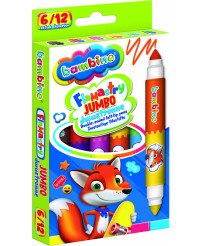 BAMBINO Jumbo double-sided markers 6 pieces/12 colors