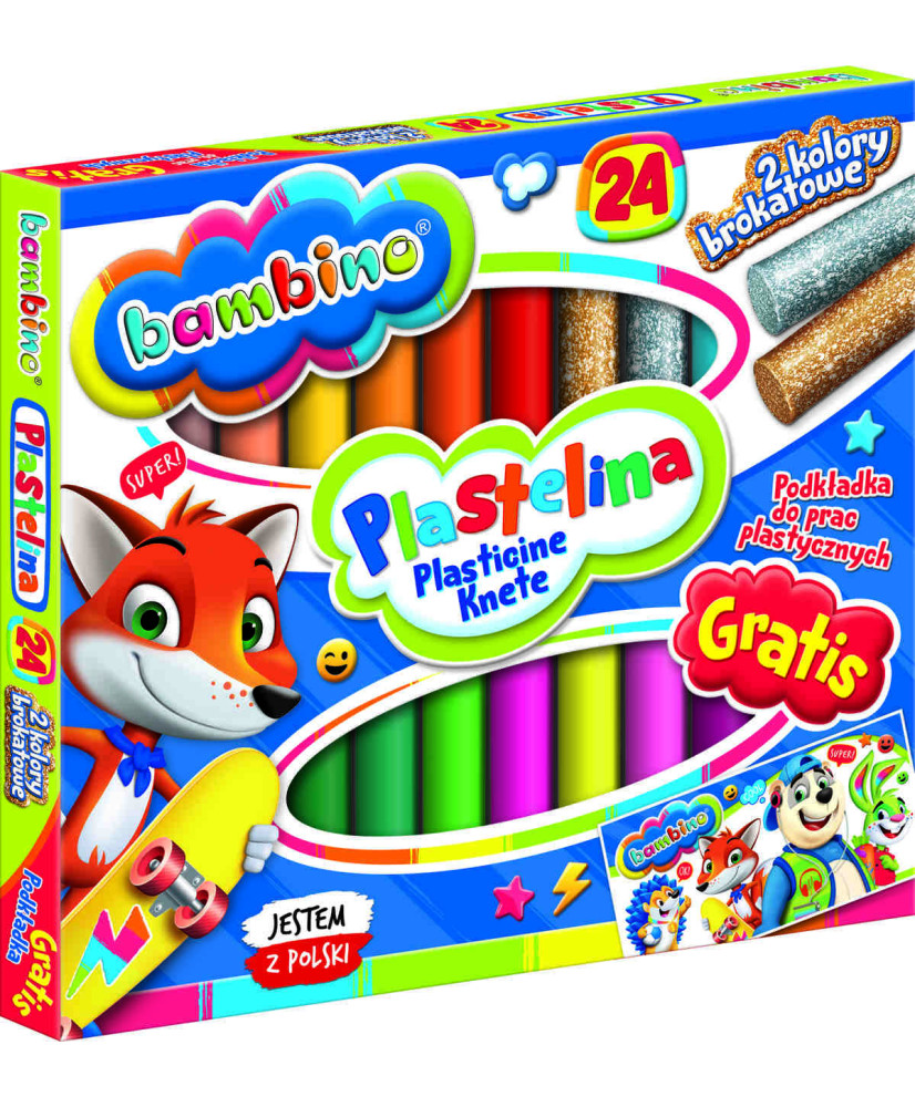 BAMBINO Classic Plasticine 24 colors