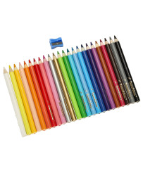BAMBINO Triangular School Crayons 24 colors