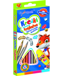 BAMBINO Triangular School Crayons 12 colors