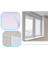Foil roll self-adhesive window cling milky matte 1,22x50m