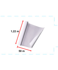 Foil roll self-adhesive window cling milky matte 1,22x50m