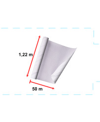 Foil roll self-adhesive wallpaper veneer white marble - jazz 1,22x50m