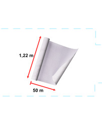 Foil roll self-adhesive wallpaper veneer white marble - magnolia 1,22x50m