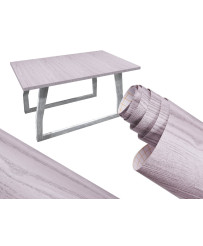 Foil roll self-adhesive veneer wallpaper oak silver-gray 1,22x50m