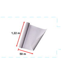 Foil roll self-adhesive veneer wallpaper oak silver-gray 1,22x50m