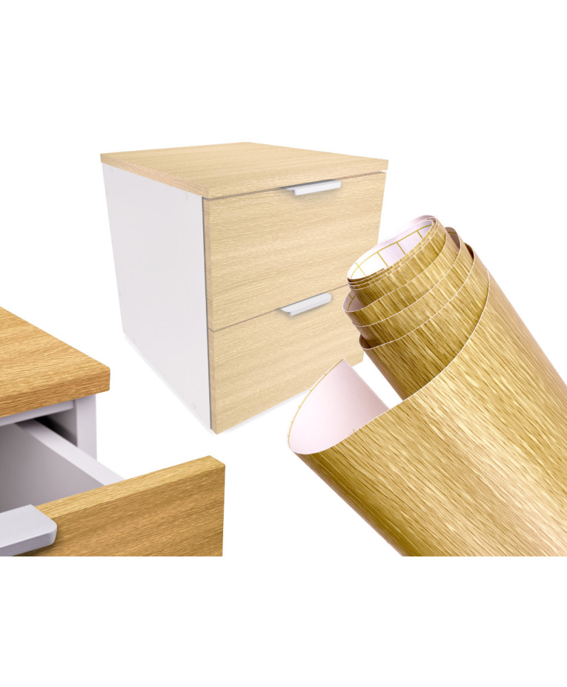 Foil roll self-adhesive wallpaper veneer walnut oak 1,22x50m