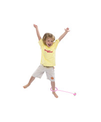 Hula hop leg jumping ball glowing LED pink
