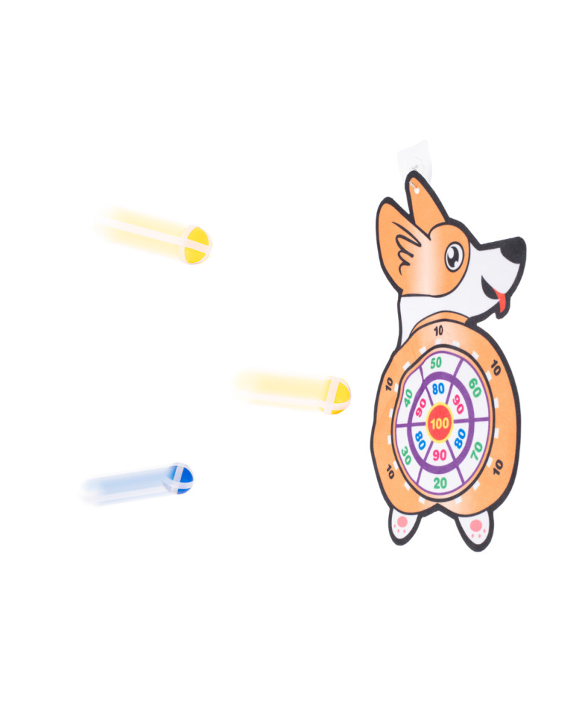 Velcro dart game safe darts target corgi
