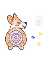Velcro dart game safe darts target corgi