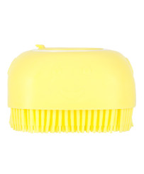 Silicone brush for washing dogs cats yellow