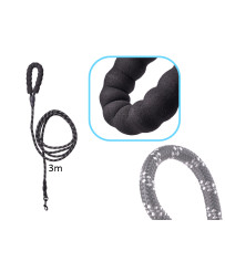 Dog leash on rope durable reflective 3m