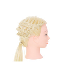 Hairdresser training head natural blonde hair