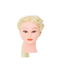 Hairdresser training head natural blonde hair