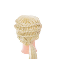 Hairdresser training head natural blonde hair