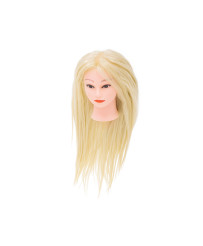 Hairdresser training head natural blonde hair