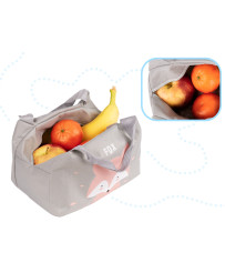 Thermal insulation bag breakfast lunch fox pink