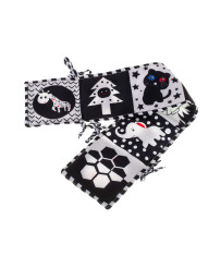 Educational book sensory crib protector ladybug