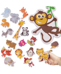 Bath toy foam animals