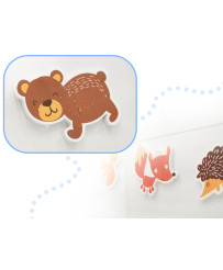 Bath toy foam animals