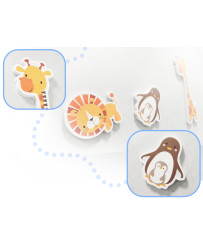 Bath toy foam animals
