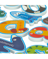 Foam letters numbers bath toy