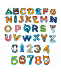 Foam letters numbers bath toy