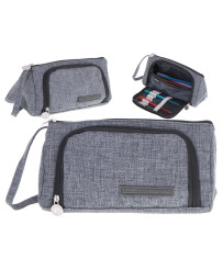School pencil case double...