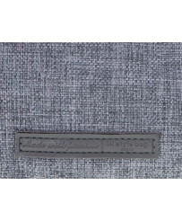 School pencil case double sachet make-up bag grey