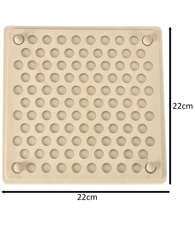Educational montessori bead ball mosaic puzzle 77el.