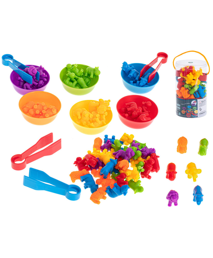 Animals safari educational learning to count montessori 36el.