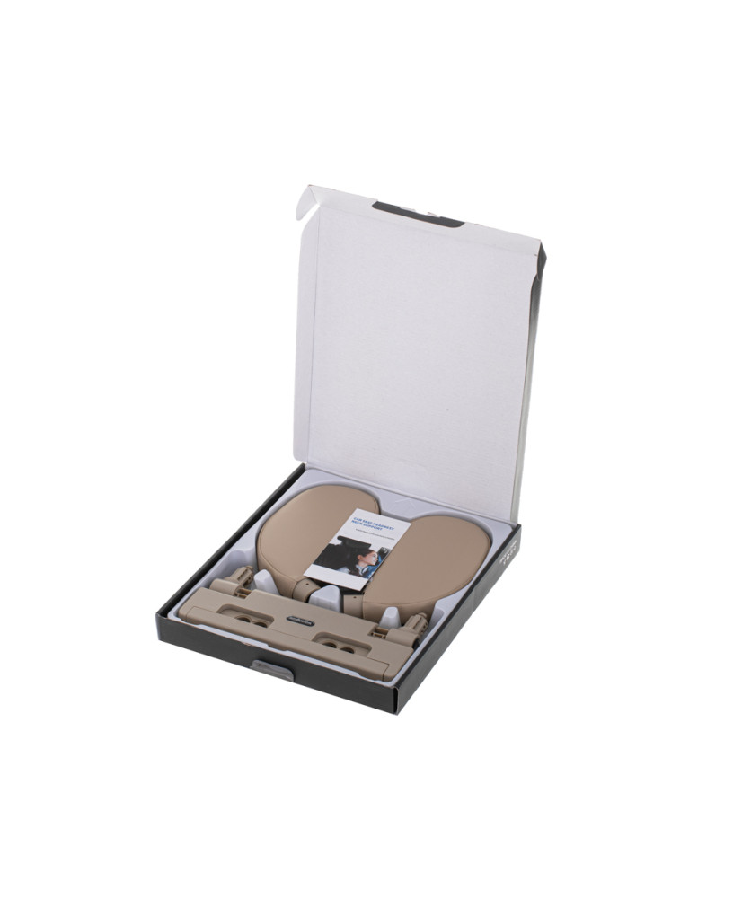 Head and neck adjustable car headrest beige