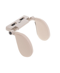 Head and neck adjustable car headrest beige