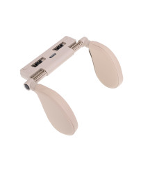 Head and neck adjustable car headrest beige
